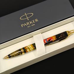 Ручка шариковая Parker "Сказочный конь" красный с ручной росписью в коробке