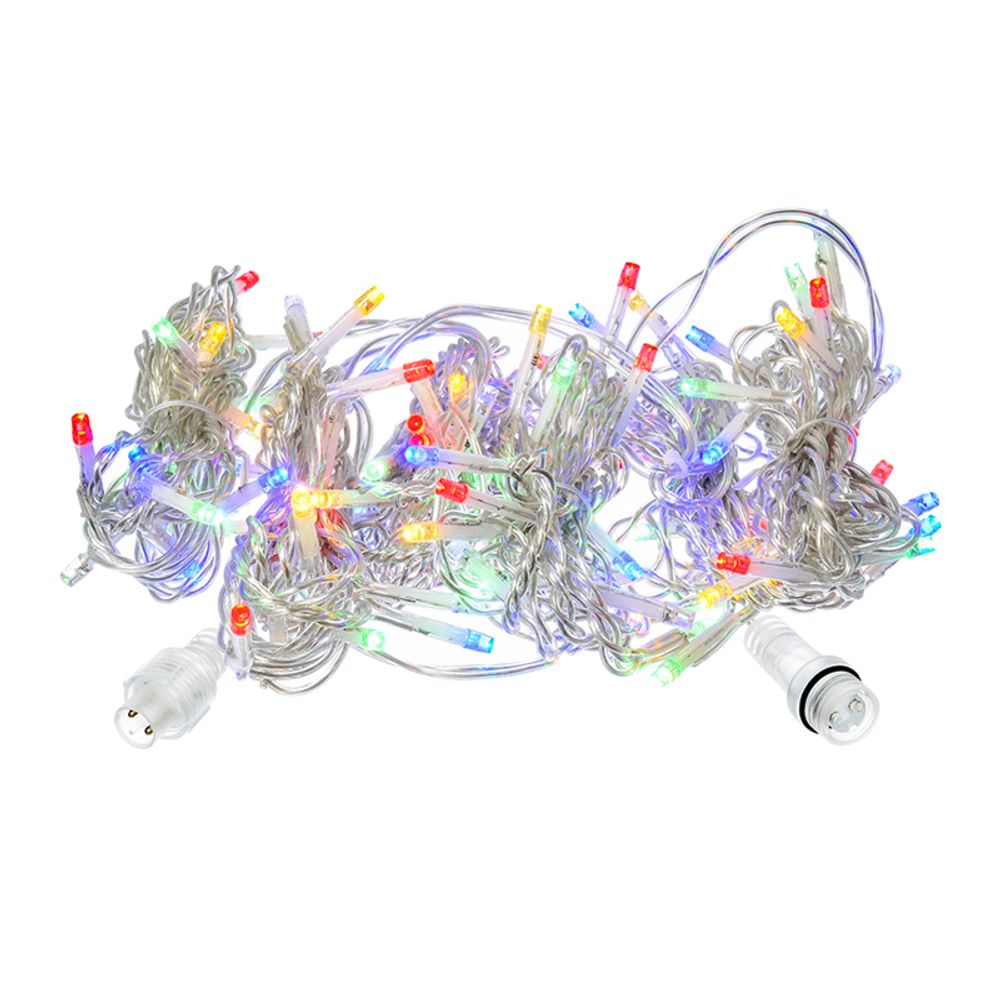 Электрогирлянда-конструктор светодиод. Vegas "Занавес", 96 ламп, многоцветная, 6 нитей, 1*2м, 24V