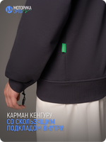 Зип-худи с капюшоном мужская ТР, серый