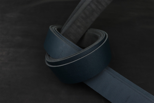 Ременная заготовка Сине-зеленая с лицевой отделкой + Плита Пылевидная