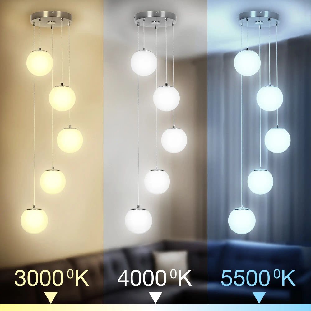 Citilux Адам Смарт CL228A051 RGB LED Умная каскадная люстра Матовый Хром