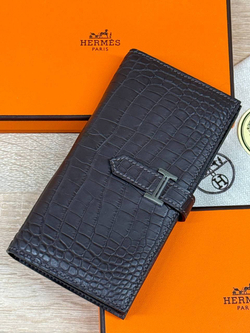 Кошелек Hermes из кожи крокодила