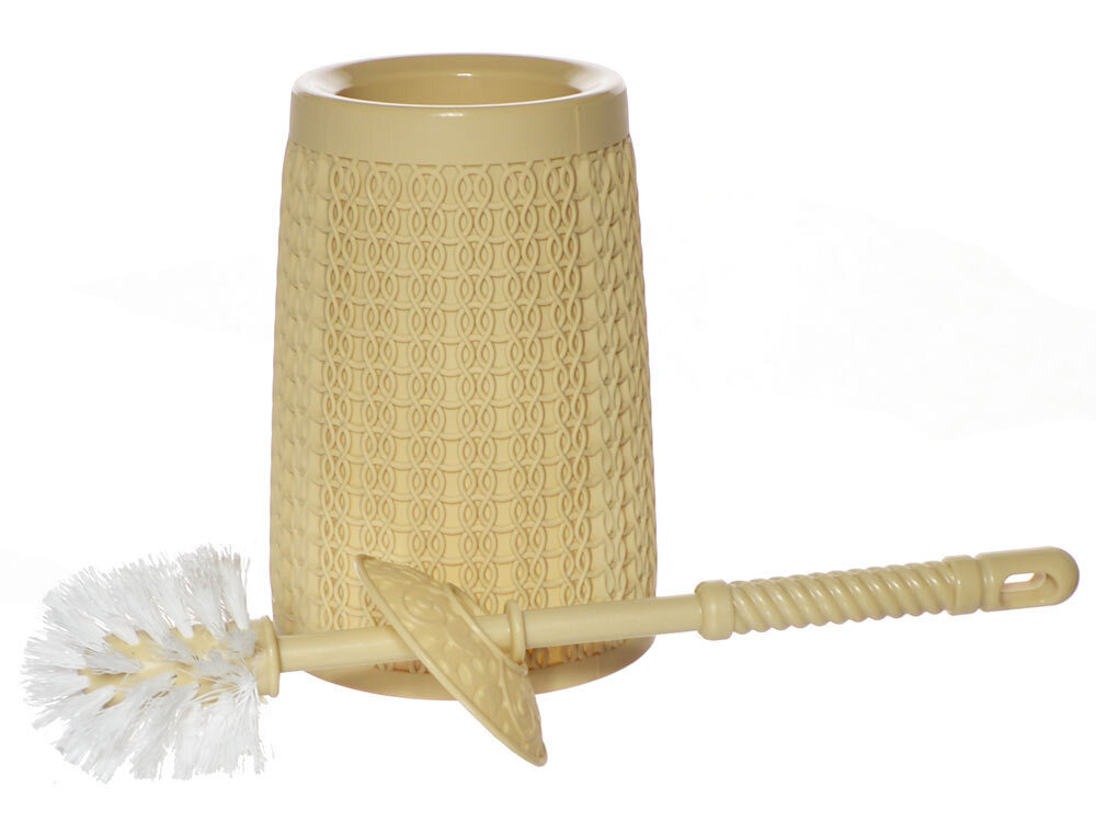 Ерш для туалета с подставкой "Вязаный узор", цвет микс