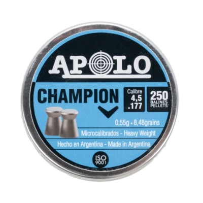Пуля пневматическая APOLO "Champion", для винтовки, 4.5 0,55 гр. (250 шт.)