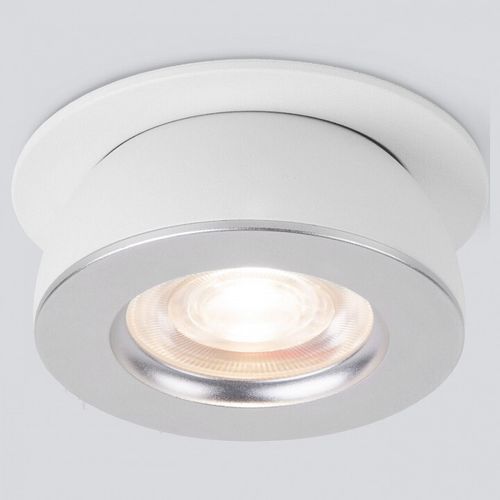 Встраиваемый светильник Elektrostandard 25080/LED 8W 4200К белый/серебро