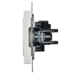 BRITE Розетка 1-местная без заземления без защитных шторок 10А РС10-1-0-БрАБ арктический белый IEK