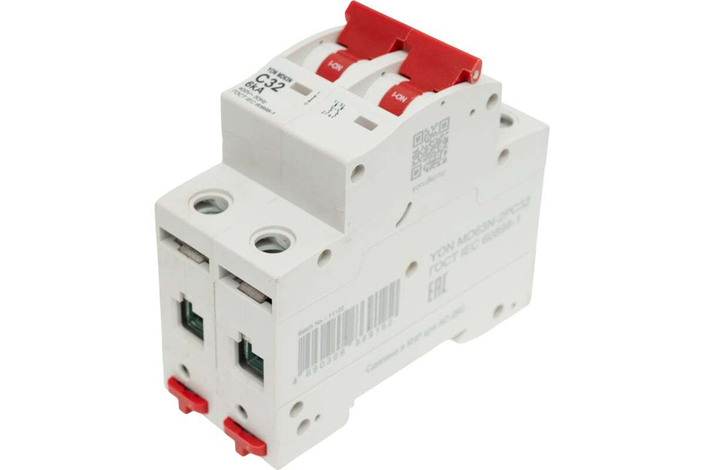 Автоматический выключатель модульный YON MD63N 2P 32A C 6kA DKC