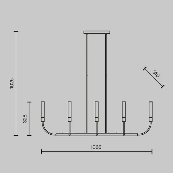 Потолочный светильник Maytoni MOD423CL-08C