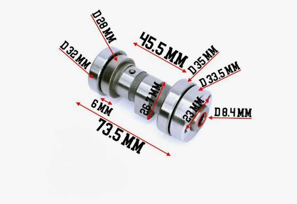 Распредвал 154FMI/154FMI-3 (C125)(54*54) 125см3 ZS