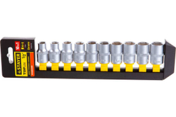 Головки торцевые (10-19 мм; 1/2") 10 шт. "STANDARD" STAYER 27755-H10