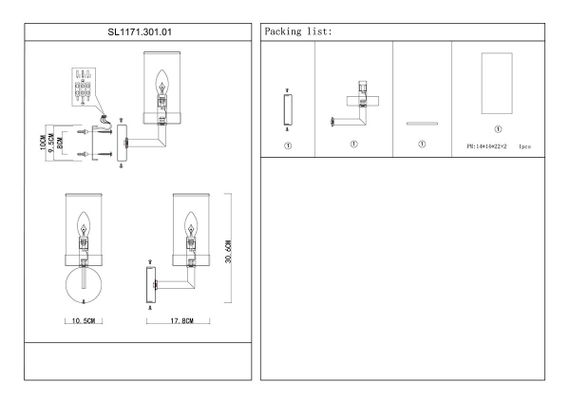 Бра ST Luce Masine SL1171.301.01