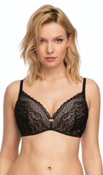 Супер пуш-ап бюстгальтер Clarisa (Размер: 70F) (Цвет: черный)