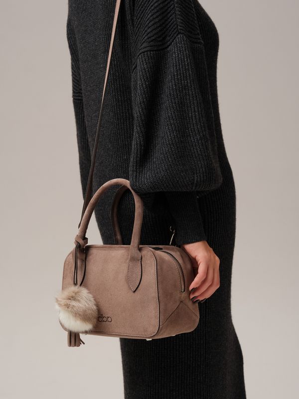 Замшевая сумка DBR 31348 капучино