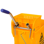 Тележка OfficeClean Professional уборочная-ведро, 2 секции, с отжимом, 20 л., желтая