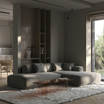 3-х местный нераскладной диван с кушеткой SAGA 012/021