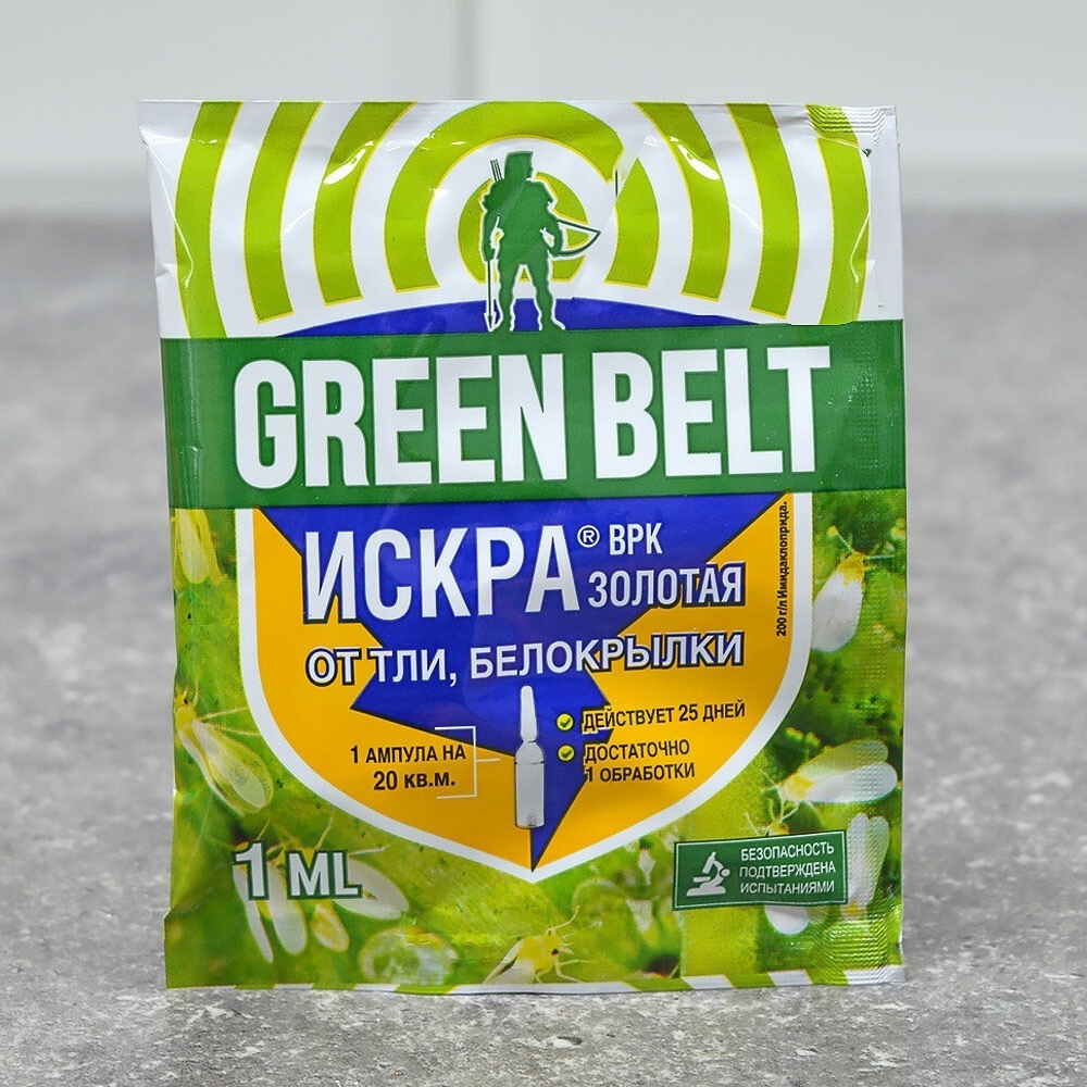 Искра Золотая от тли, белокрылки ампула 1мл в пакете