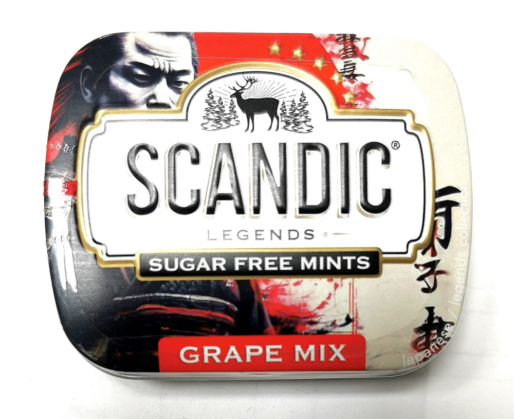 Конфеты SCANDIC без сахара со вкусом "Виноградный микс" 14 гр
