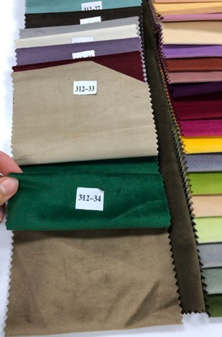 Шторы из однотонного бархата матового, цвет 34