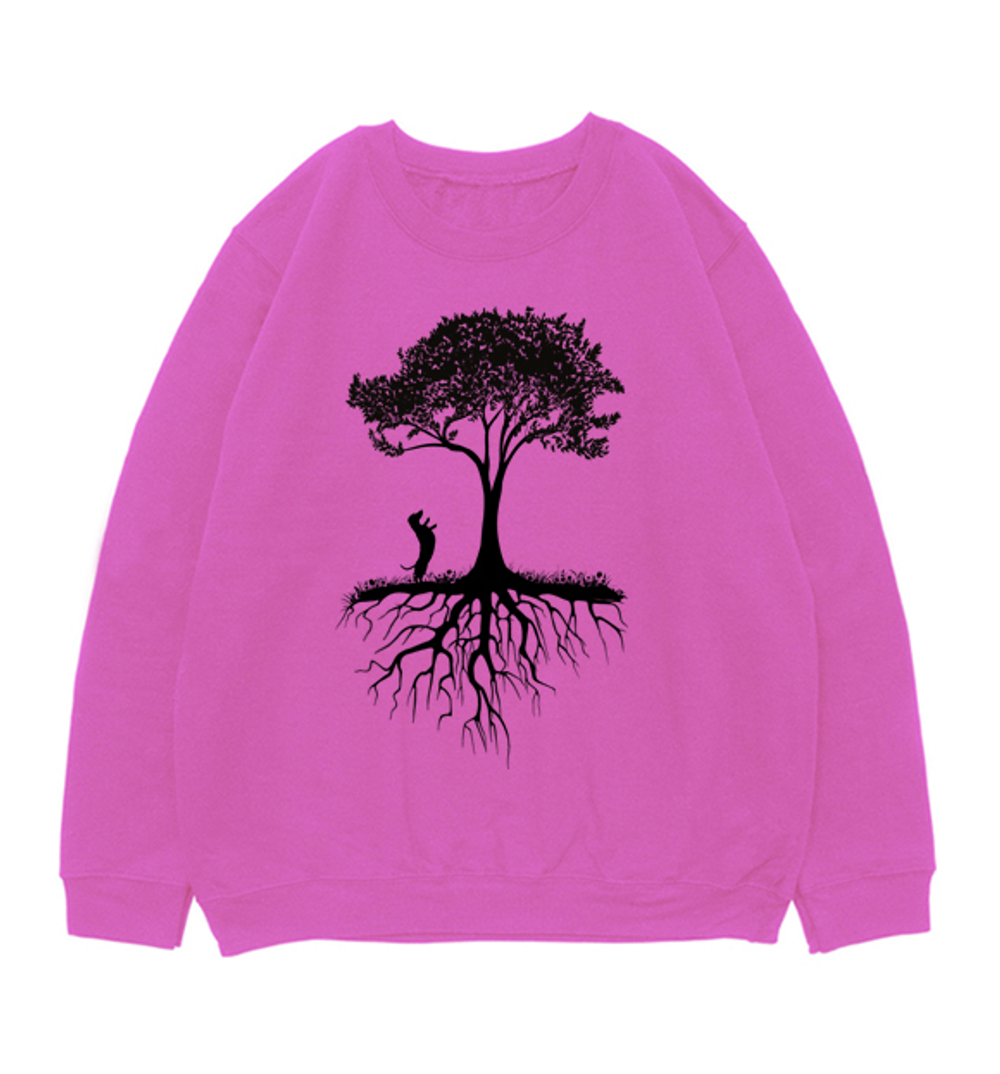 Свитшот "Такса у дерева"