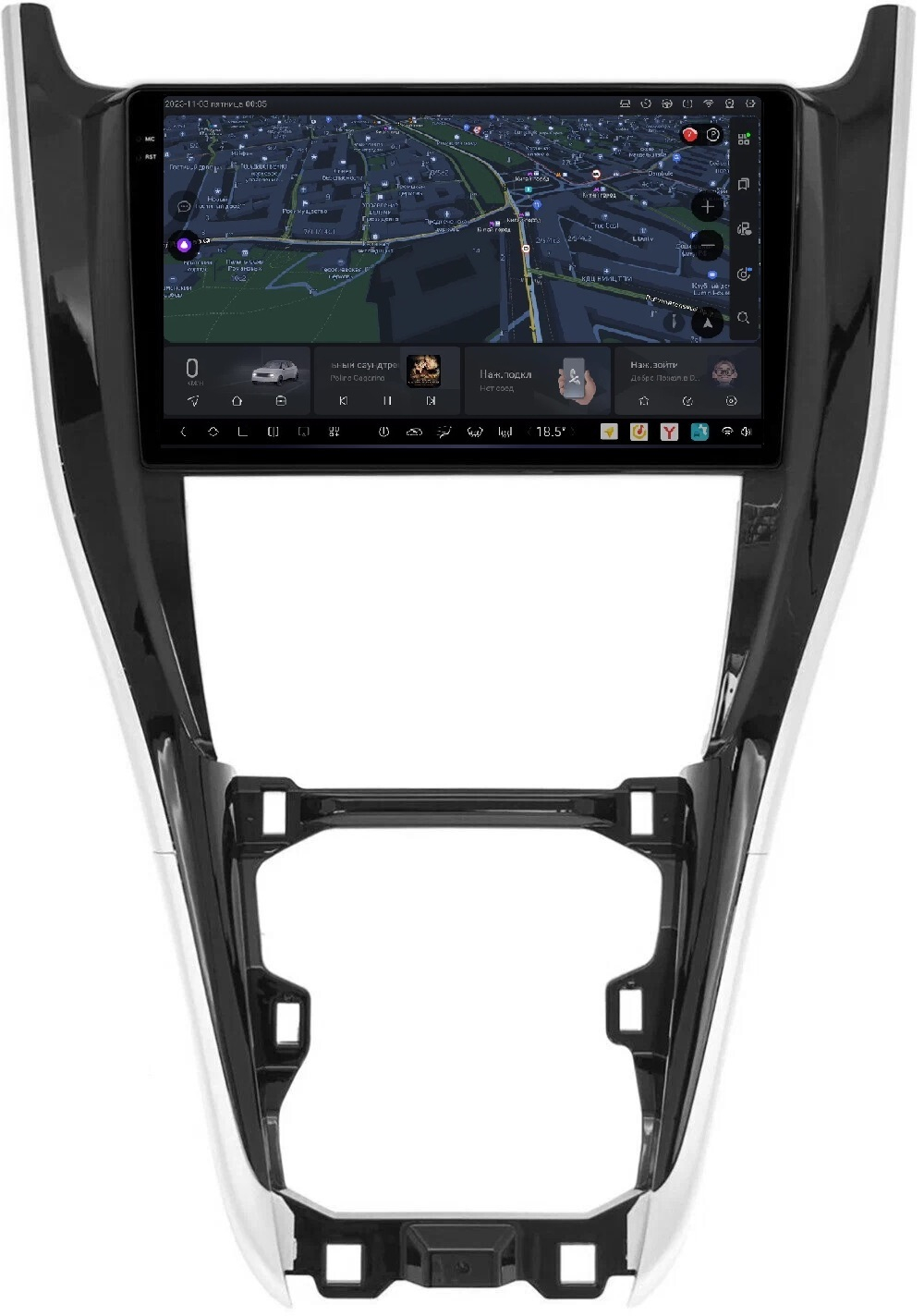 Магнитола для Toyota Harrier XU60 2013-2017 - Carmedia OL-1694 QLed+2K, Android 13, UIS7870 (DUDU7), CarPlay, SIM-слот