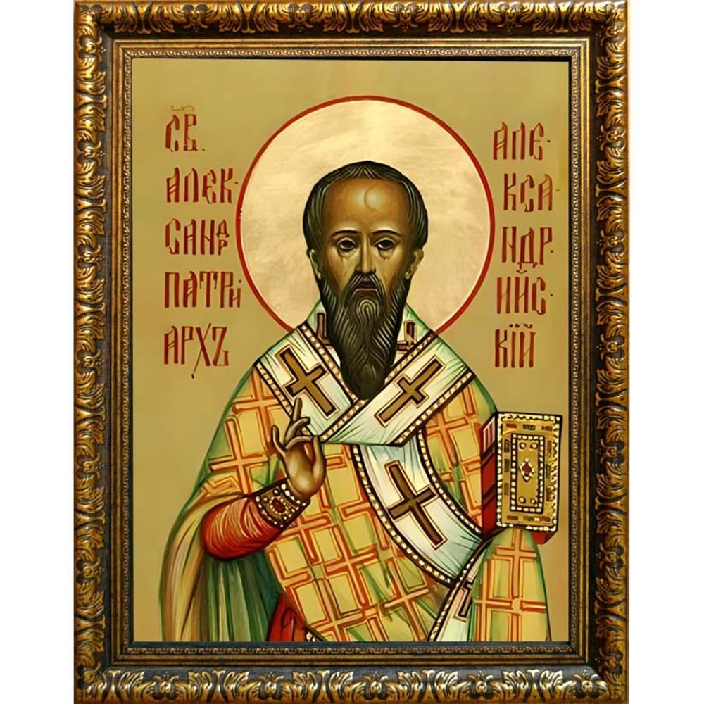 Александр Александрийский святитель, патриарх. Икона на холсте.