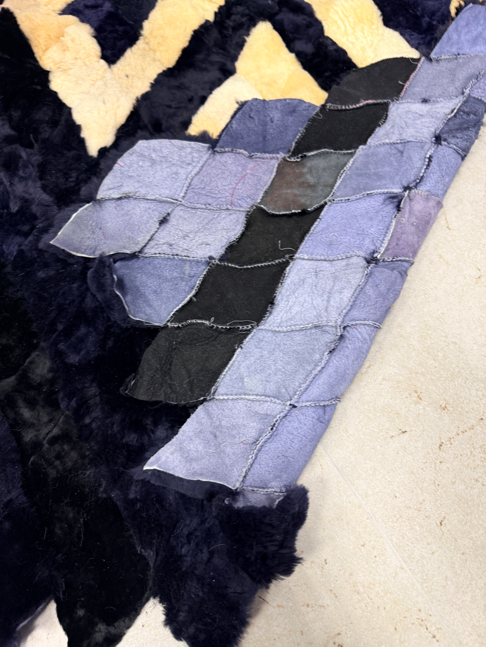 Меховой Коврик прикроватный накидка на кресло из овчины