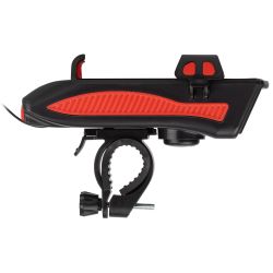 Велосипедный фонарь светодиодный ЭРА VA-802 аккумуляторный powerbank сигнал держатель для телефона 5W | Велосипедные  фонари