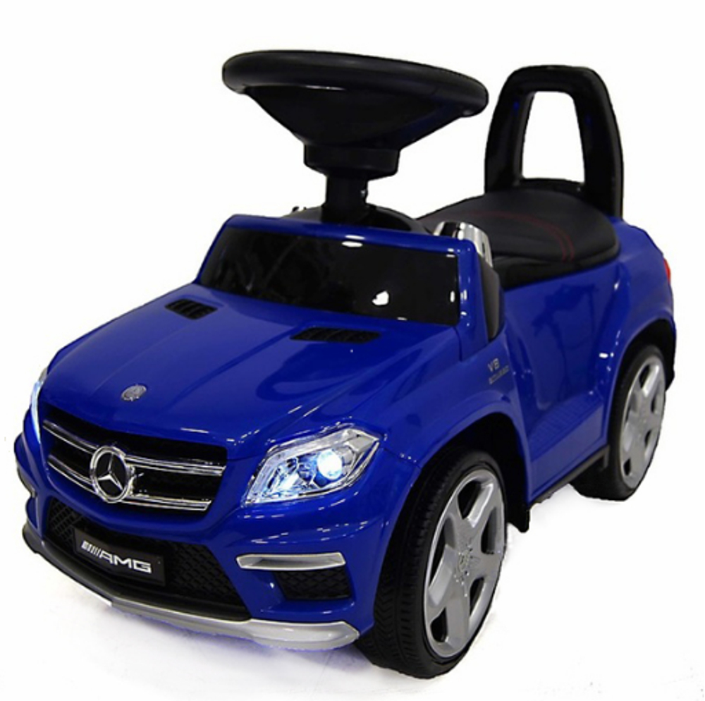 Каталка-машинка толокар Mercedes-Benz GL63 A888AA синяя RiverToys