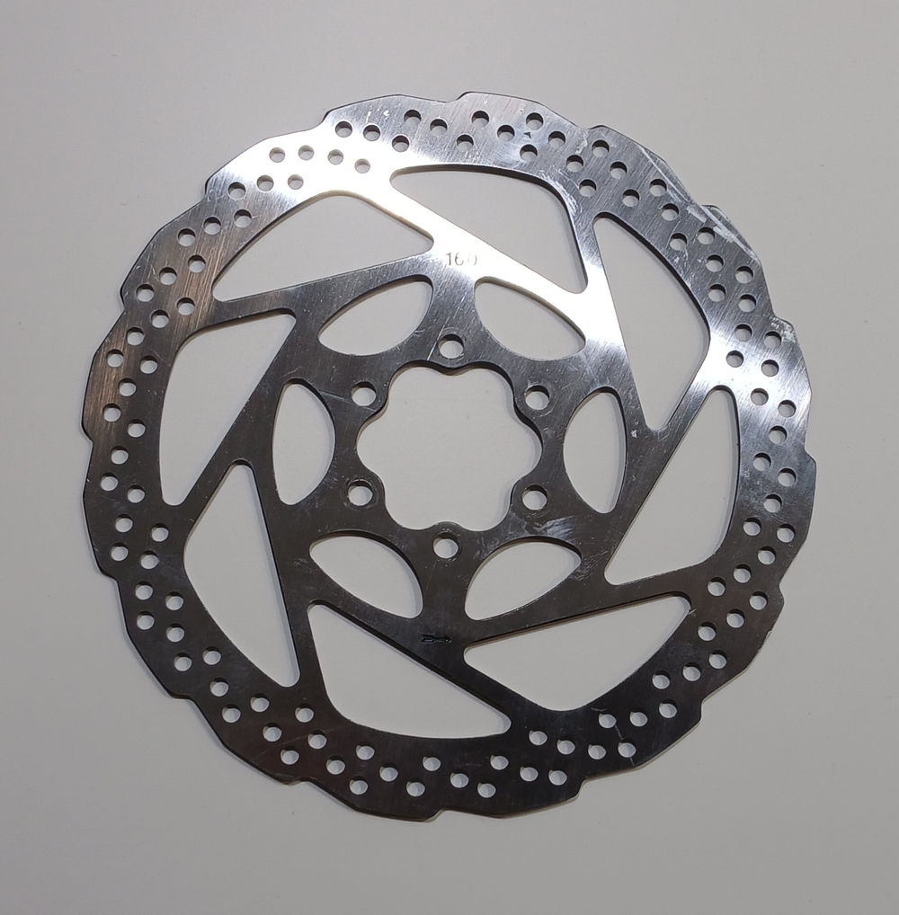 Диск тормозной (передний,задний) 160мм Электровелосипед KUGOO V4 PRO