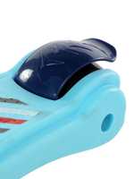 Самокат трехколесный с сиденьем 61*17*80см，можно сложить，с музыкальным светом，колеса PU, разноцветный принт,