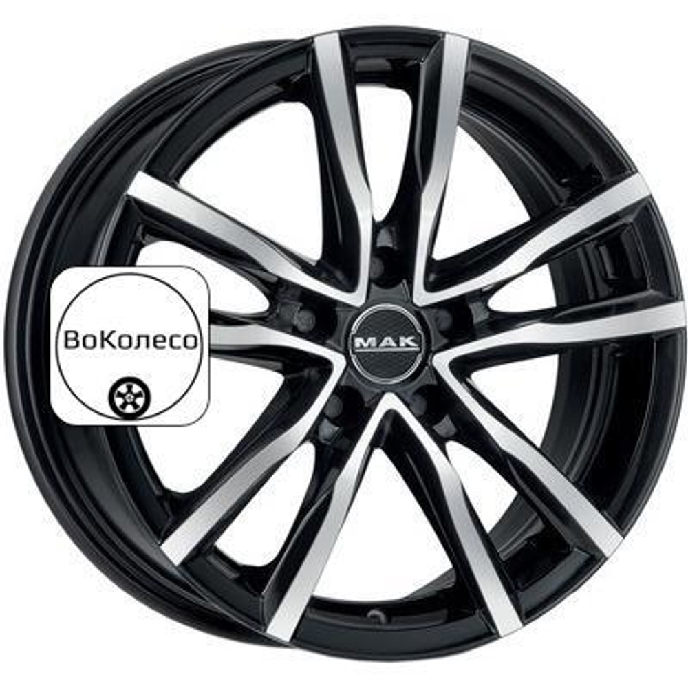 8x17/5x114,3 ET50 D76 Milano Black mirror MAK