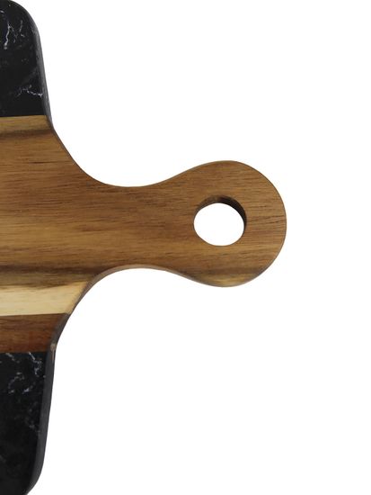 Доска сервировочная из акации и мрамора Kamille KM 10081 (40х22х1,3 см.)