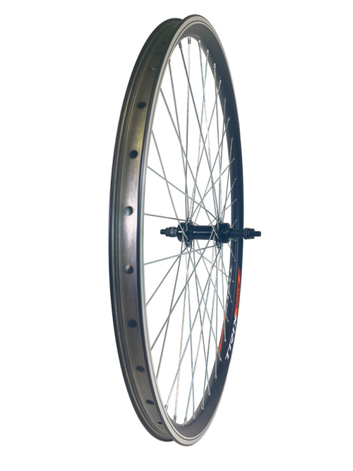 Колесо заднее 28-29" TRIX ал. дв. чер. / Втулка: сталь трещ. гайки черный 14617