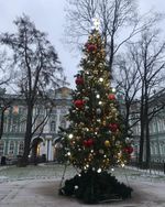 Уличная елка ствольная "Альпийская сосна" (леска) 14 м