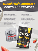 Комбо набор Протеин сывороточный клубничный 1020 гр 34 порций + Креатин моногидрат без вкуса 200 гр 40 порций + Цинк цитрат 90 капсул