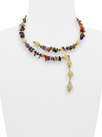 91002728 Колье Роман с камнем