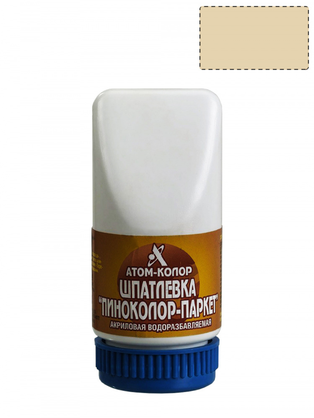 Шпатлевка по дереву акриловая Атом-Колор Пиноколор береза 0,25 кг