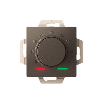 Механизм термостата ATLASDESIGN электрон. теплого пола с датчиком 10А мокко SchE ATN000635