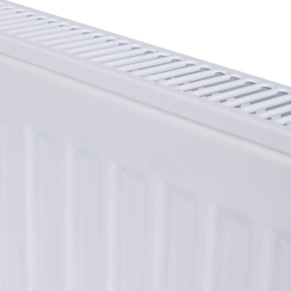 Радиатор панельный профильный ROMMER Ventil тип 11 - 300x400 мм (подключение нижнее, цвет белый)