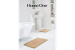 Набор ковриков для ванной и туалета с эффектом памяти Home One 51х81, 43х61, бежевый