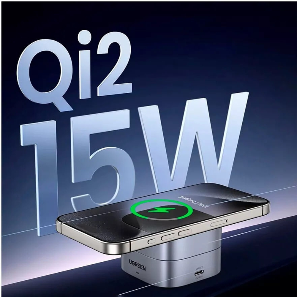 Зарядное устройство Ugreen W702 USB Type-C черный