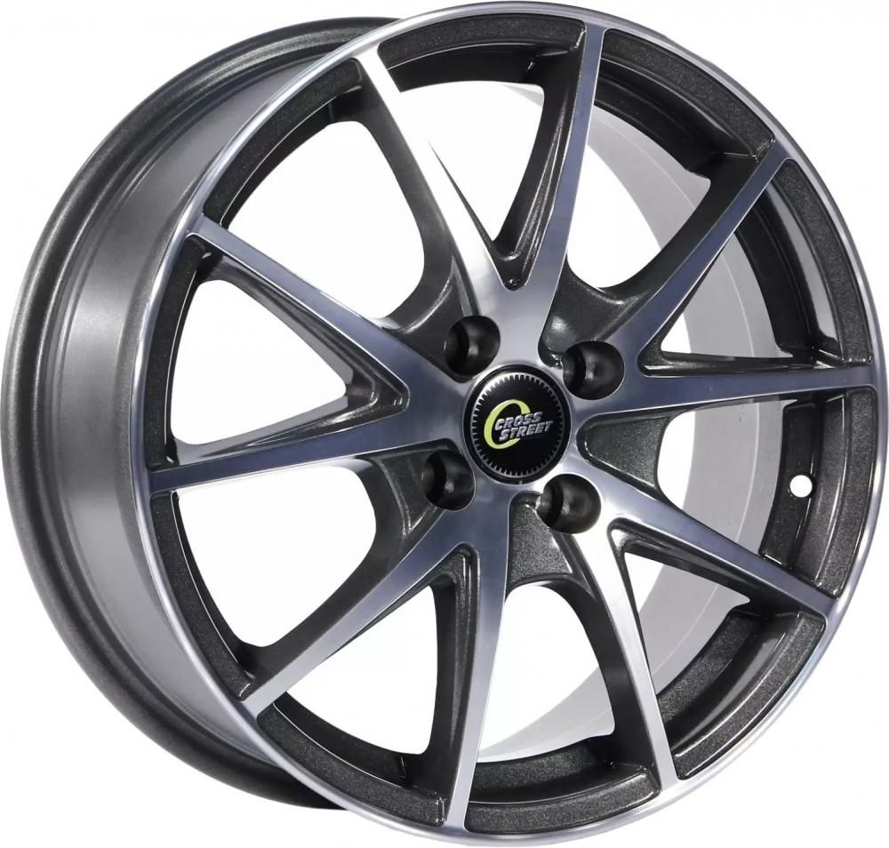 Cross Street CR-17 6x15 4x100 ET 48 Dia 54.1 (BFP)