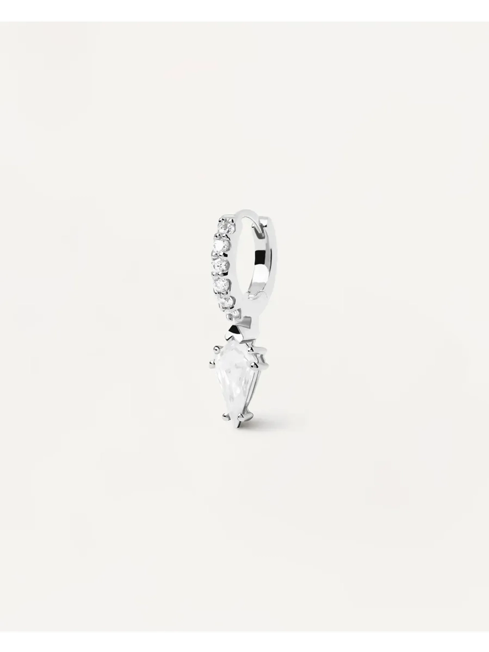 Одиночная серьга Manila Серебро 925 пробы покрытое родием