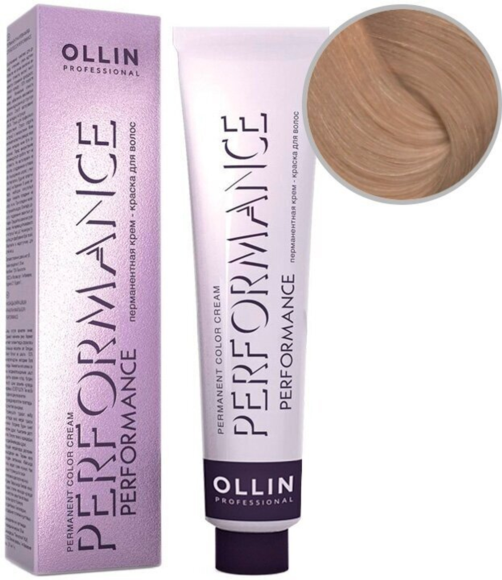 OLLIN PERFORMANCE 10/0 светлый блондин 60мл Перманентная крем-краска для волос