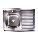 Мойка 80х60 (0,4) лев вып 1 1/2 Эконом (глуб. 13см)