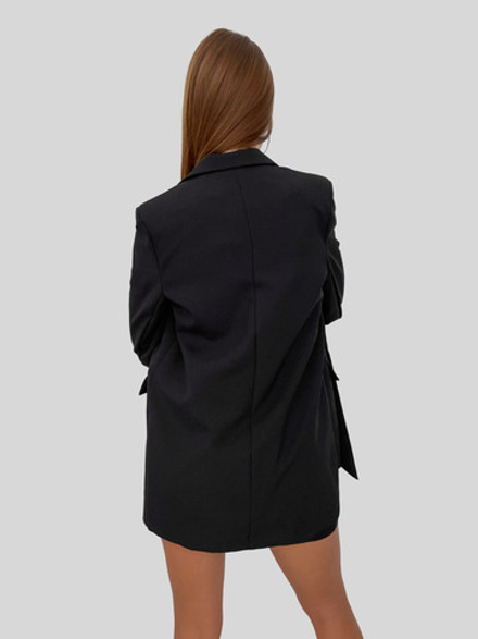 черное мини платье с пиджаком | Дзен