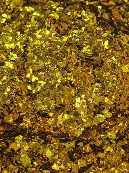 Хлопья - слюда 88904 Янтарное золото - для литья изделий и творчества