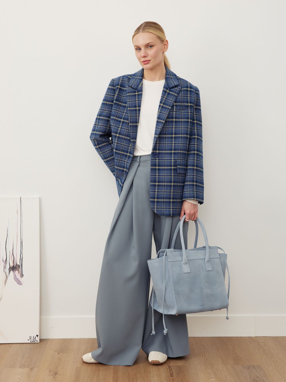 ПИДЖАК В КЛЕТКУ СИНИЙ|СВЕТЛО-ЖЕЛТЫЙ