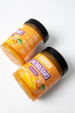 Джем 3 шт, Джемалайз VEGALIZE 3 шт, Абрикос-апельсин, без сахара, низкокалорийный, постный, фитнес-продукт, для похудения и здорового питания