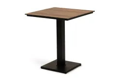 "Каффе" стол из HPL квадратный 65х65см, цвет "дуб"